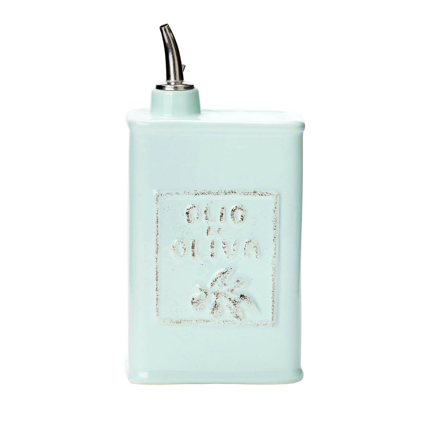 VIETRI: Lastra Aqua Olive Oil Can Dispenser - tops-selection.shop