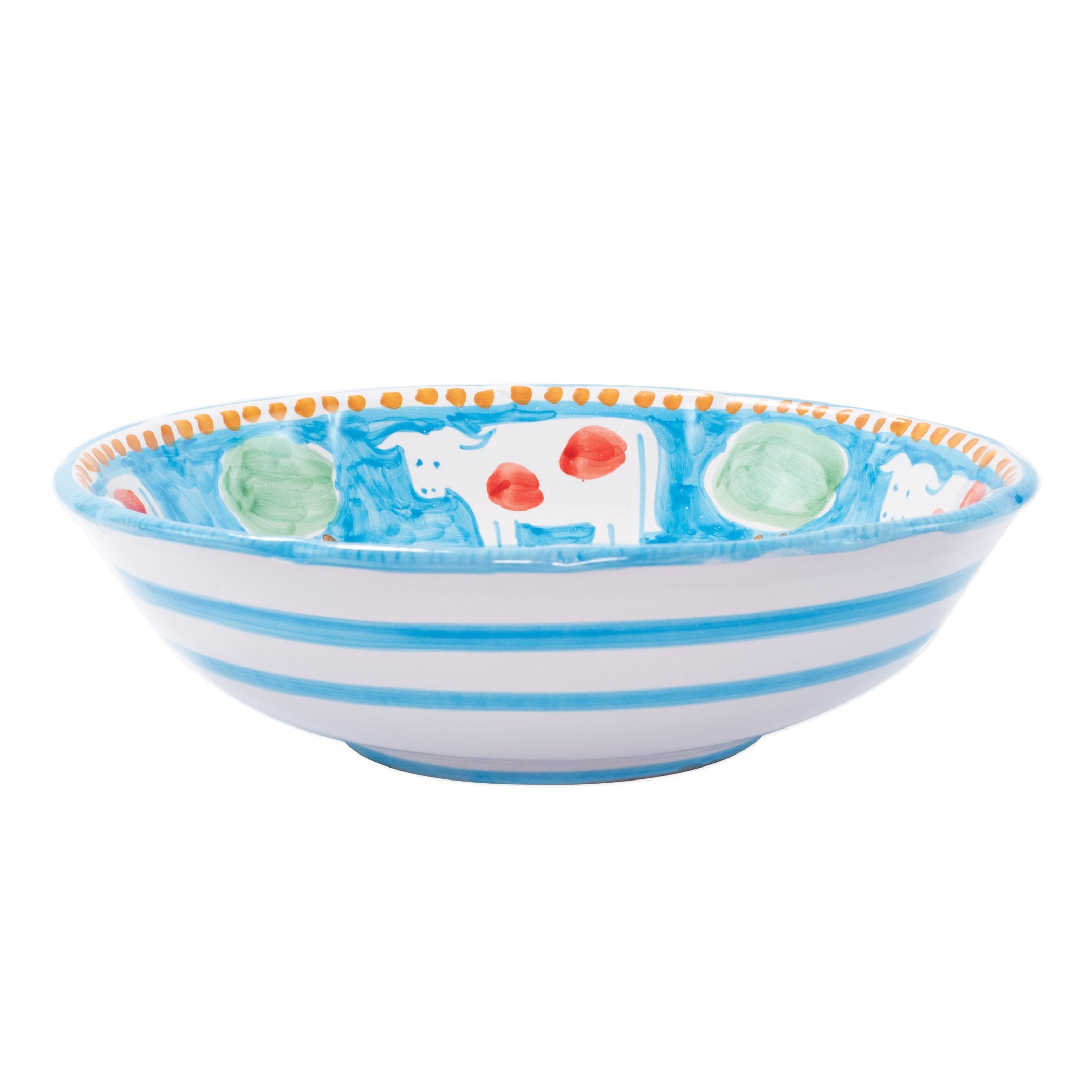 VIETRI: CAMPAGNA Mucca Large Serving Bowl - tops-selection.shop