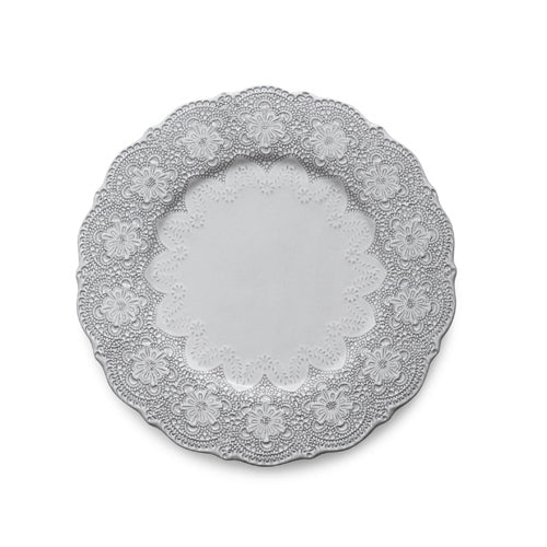 ARTE ITALICA: Merletto White Charger/Dinner - tops-selection.shop