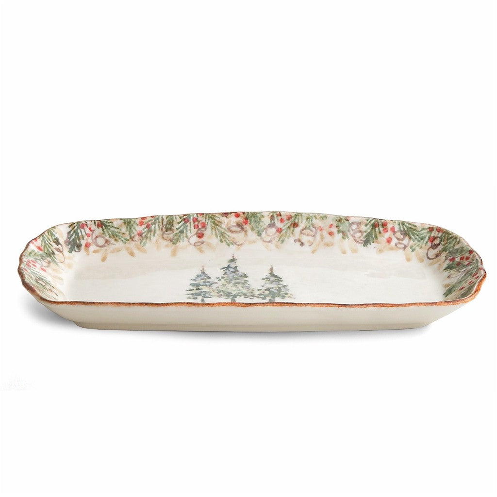 ARTE ITALICA: Natale Rectangular Tray - tops-selection.shop