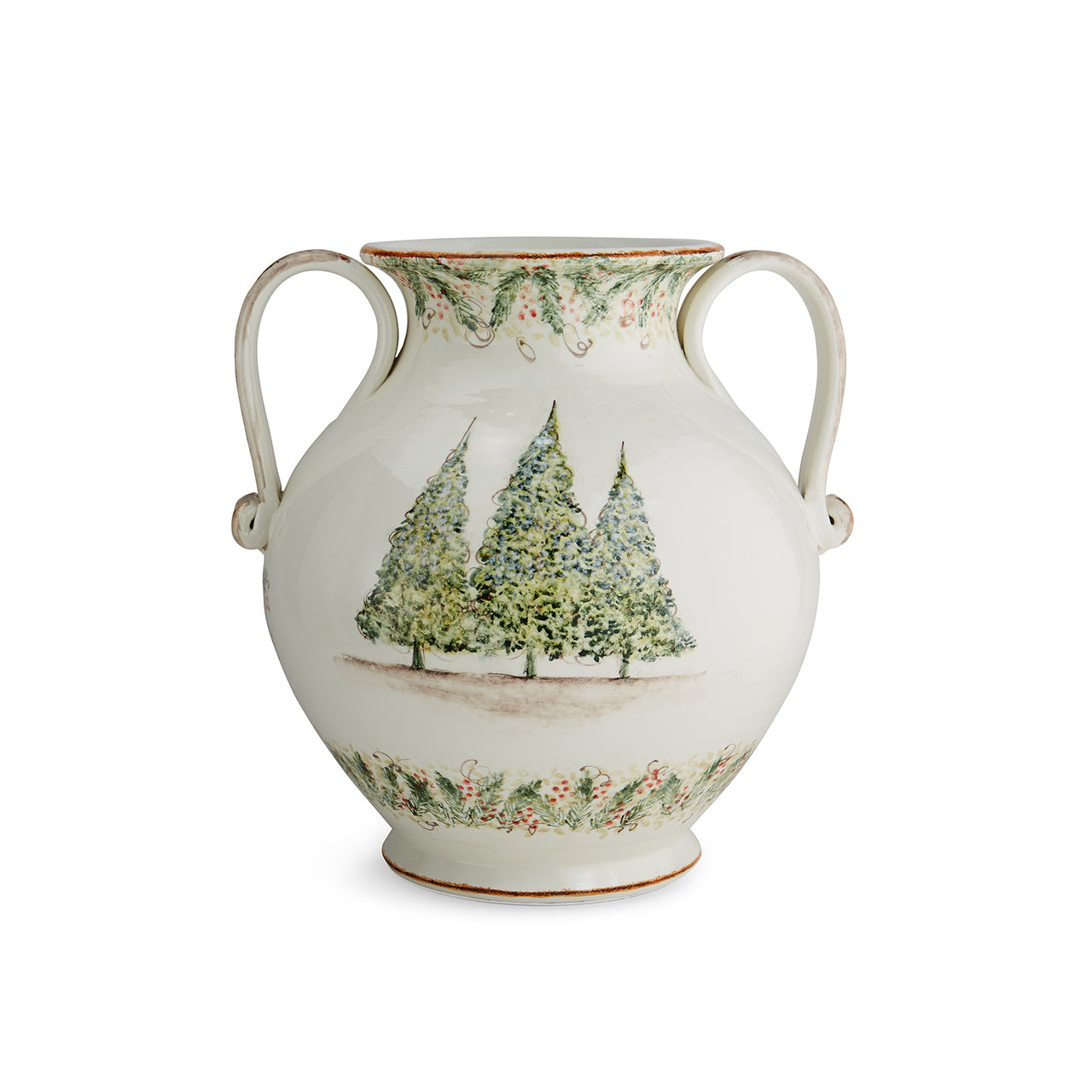 ARTE ITALICA: Natale Round 2-handled Amphora - tops-selection.shop