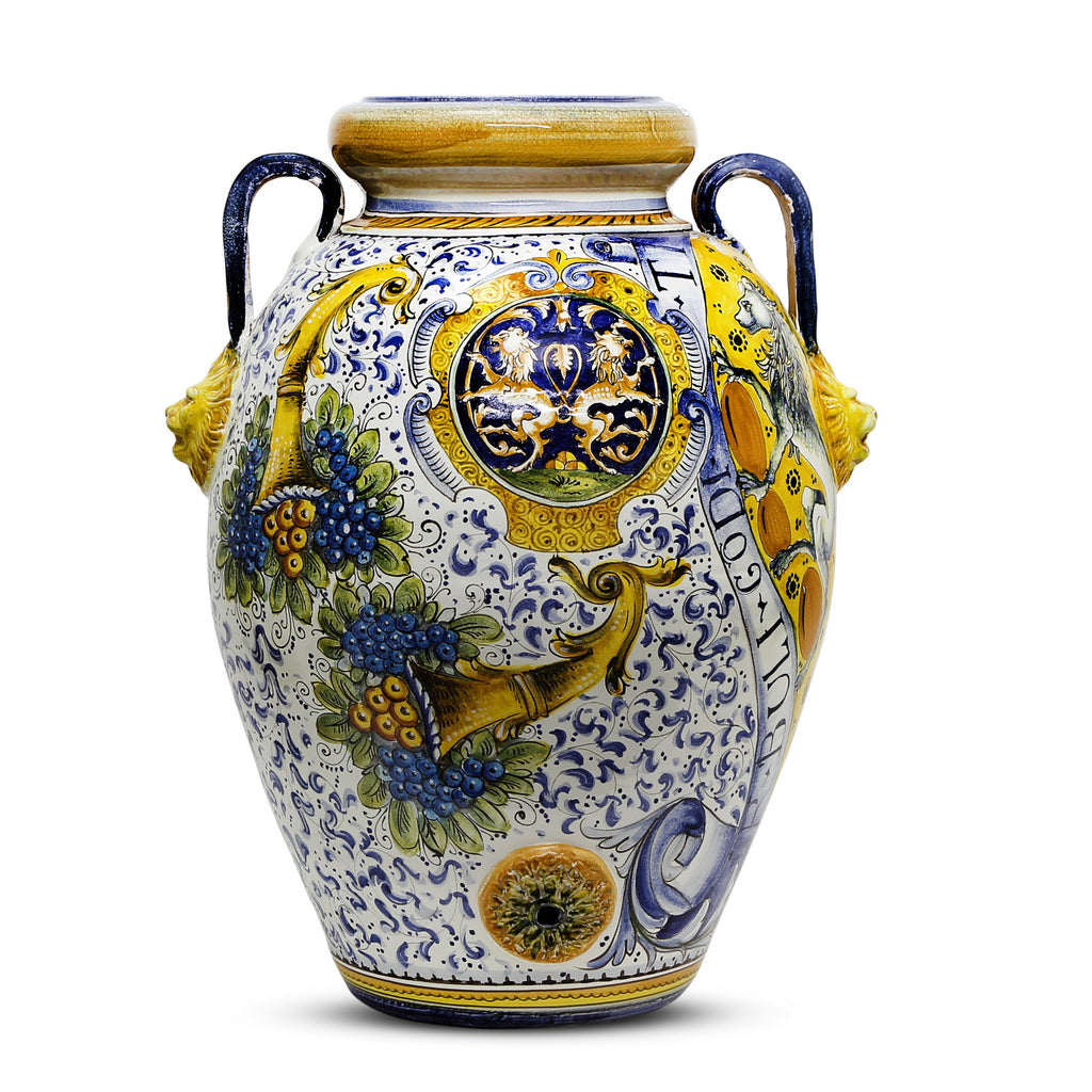 MAJOLICA CORNUCOPIA: Extra large Orcio Montelupo - tops-selection.shop