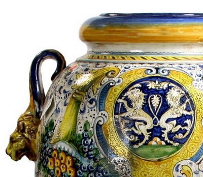 MAJOLICA CORNUCOPIA: Extra large Orcio Montelupo - tops-selection.shop