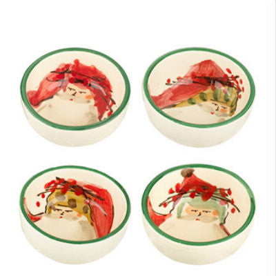 VIETRI: Old St Nick Asst Condiment Bowl - tops-selection.shop