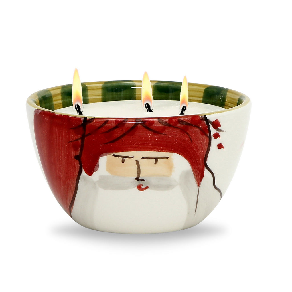 VIETRI: Old St. Nick Candle/Cereal Bowl (20 Oz) - tops-selection.shop