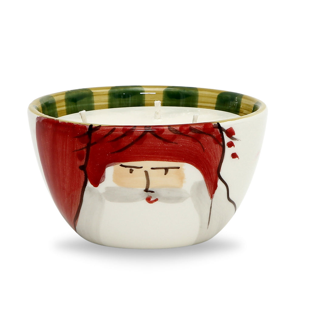 VIETRI: Old St. Nick Candle/Cereal Bowl (20 Oz) - tops-selection.shop