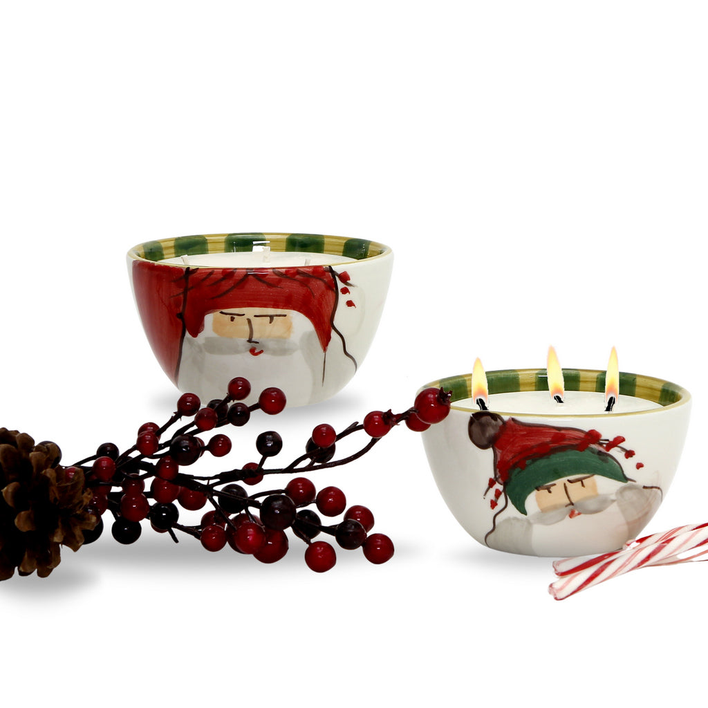 VIETRI: Old St. Nick Candle/Cereal Bowl (20 Oz) - tops-selection.shop
