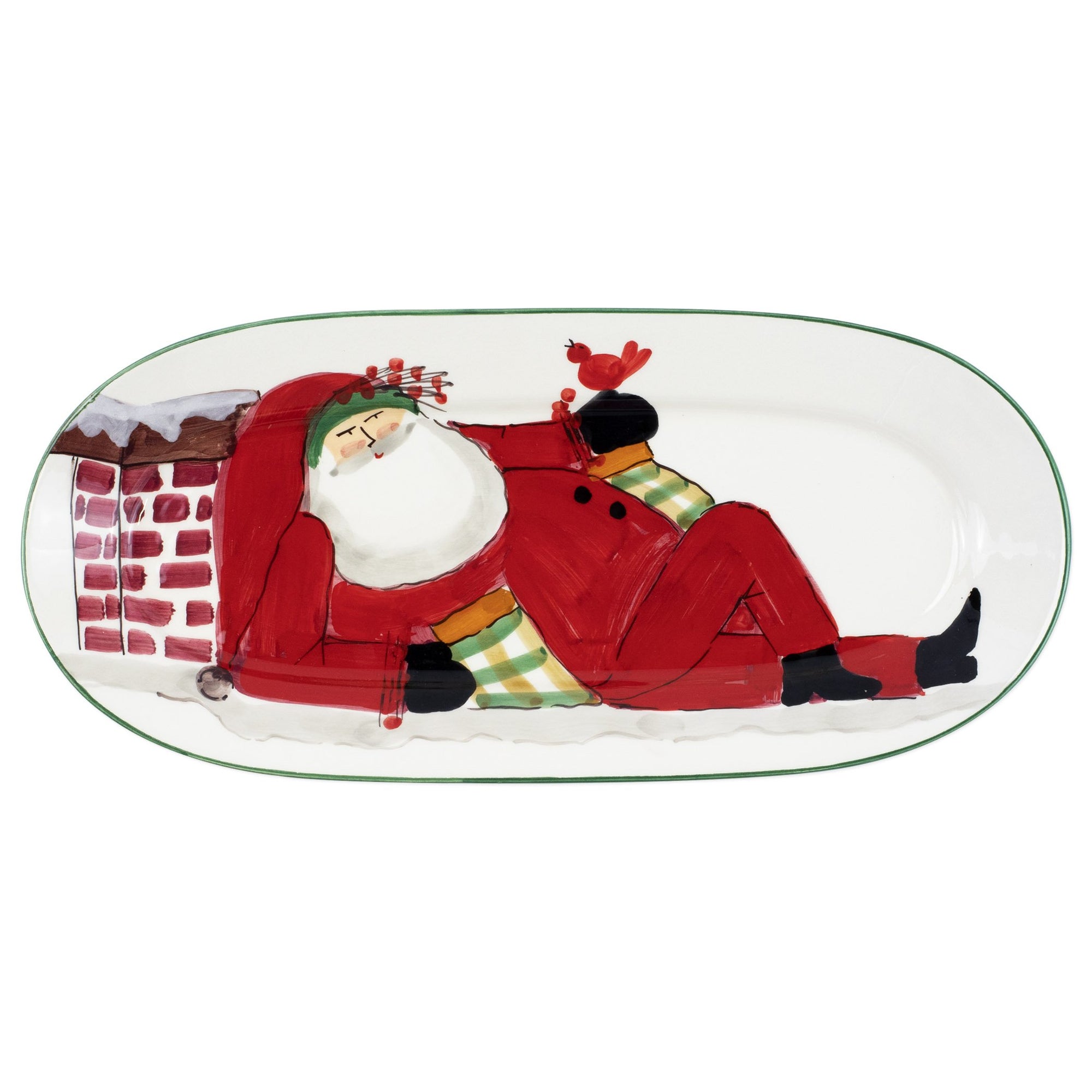 VIETRI: Old St. Nick Small Oval Platter - tops-selection.shop