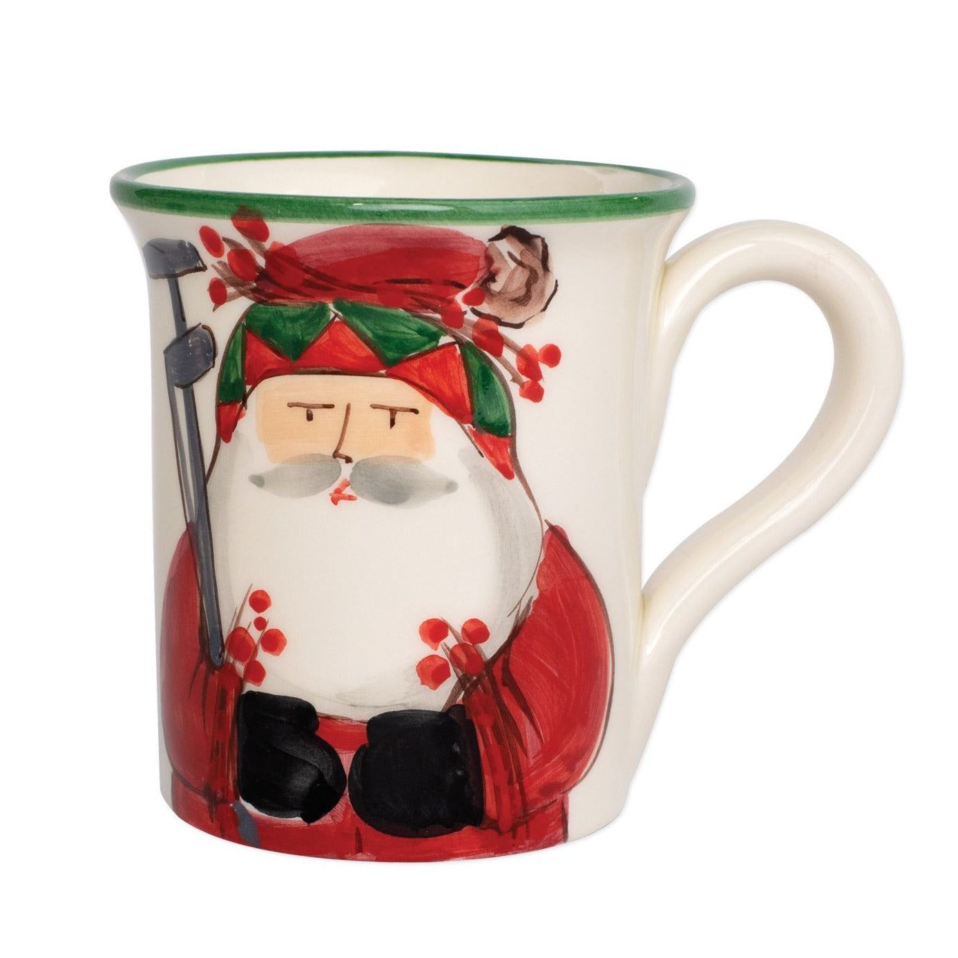 VIETRI: Old St. Nick Mug - Golfing - tops-selection.shop