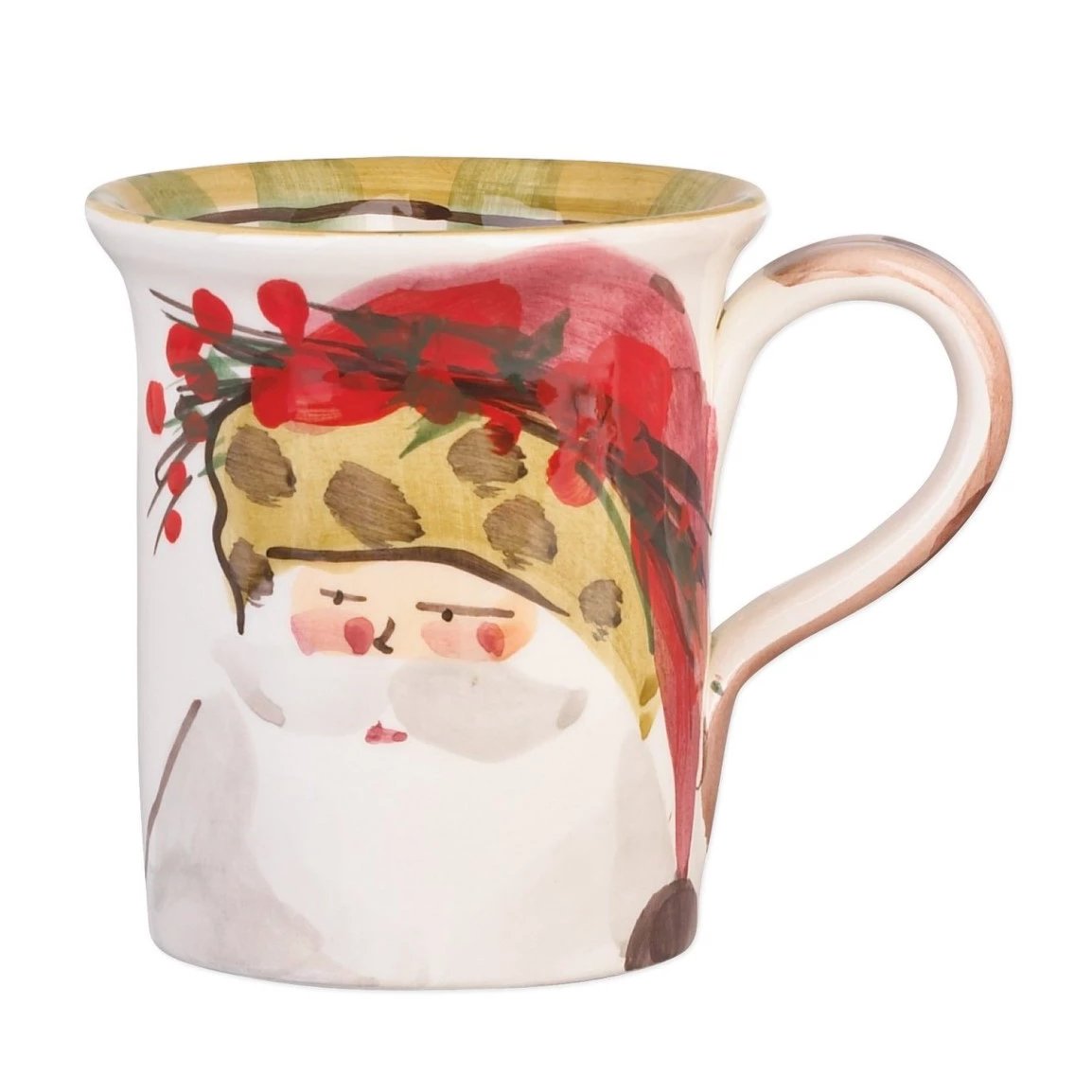 VIETRI: Old St Nick Mug 14 OZ - Animal Hat - tops-selection.shop