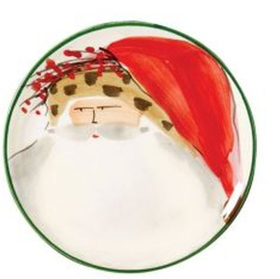 VIETRI: Old St Nick Canape Plate (Shipped assorted any of the four depicted) - tops-selection.shop
