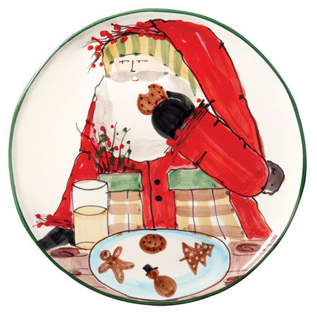 VIETRI: Old St Nick Cookie Platter - tops-selection.shop