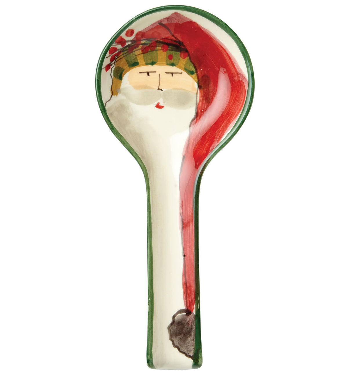 VIETRI: Old St Nick Spoon Rest (In Gift Box) - tops-selection.shop