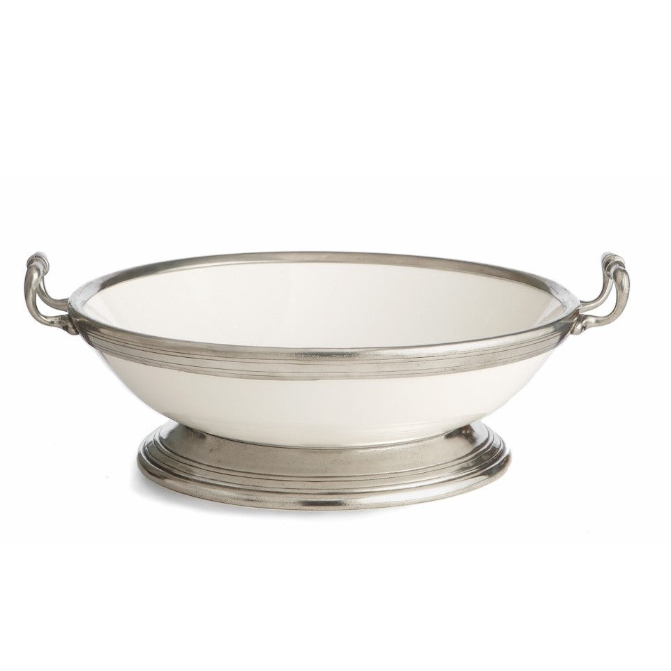 ARTE ITALICA: Tuscan Large Footed Bowl with Handles - tops-selection.shop