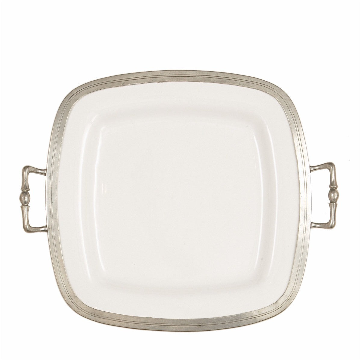 ARTE ITALICA: Tuscan Square Tray with Handles - tops-selection.shop