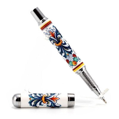 ART PEN: Artistica ROLLER BALL pen Ceramic Porcelain Ricco Deruta design - tops-selection.shop