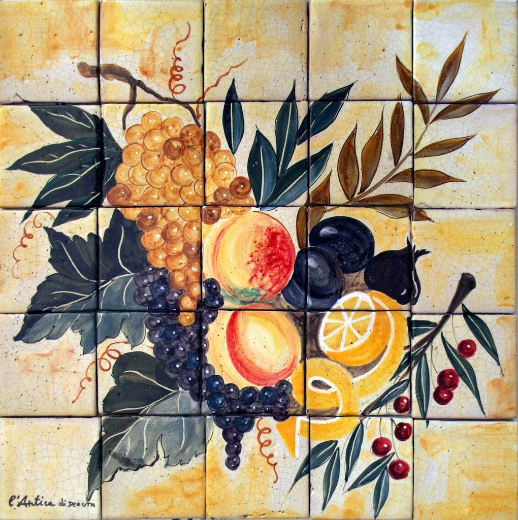 ANTICA DERUTA: WALL PANEL BACKSPLASH FRUTTA ANTICA - tops-selection.shop
