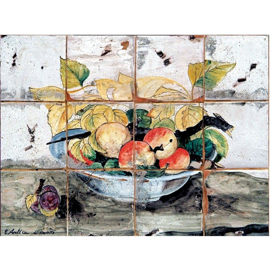 ANTICA DERUTA: WALL PANEL BACKSPLASH FANEL FRUTTA E CIOTOLA - tops-selection.shop