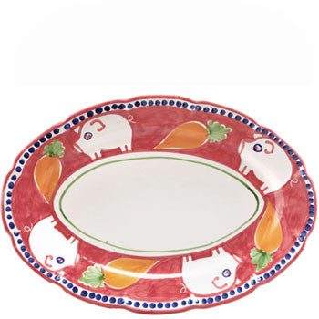 VIETRI: CAMPAGNA Porco Oval Platter - tops-selection.shop