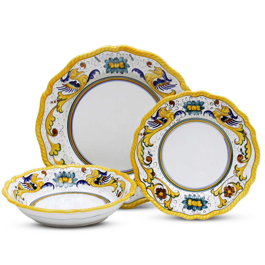 RAFFAELLESCO CLASSICO: 3 Pieces Place Setting - tops-selection.shop