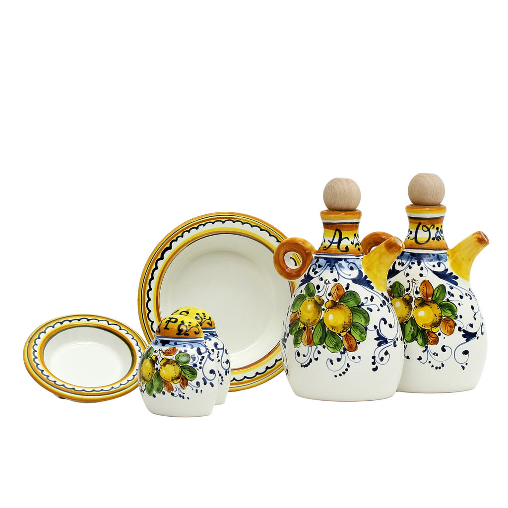 LIMONCINI: 'The Better Half' Oil+Vinegar and Salt+Pepper Sets - tops-selection.shop
