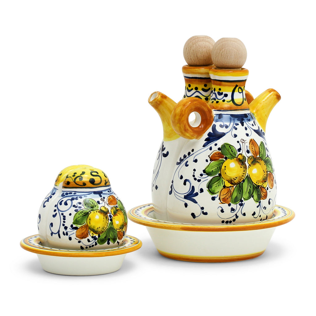 LIMONCINI: 'The Better Half' Oil+Vinegar and Salt+Pepper Sets - tops-selection.shop