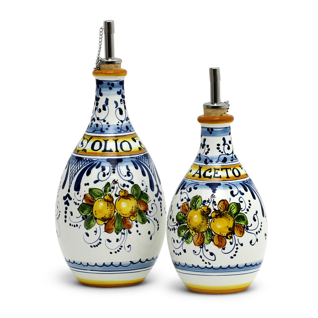 LIMONCINI:  Olive Oil and Vinegar (Aceto) Bottles/Dispenser Set - tops-selection.shop