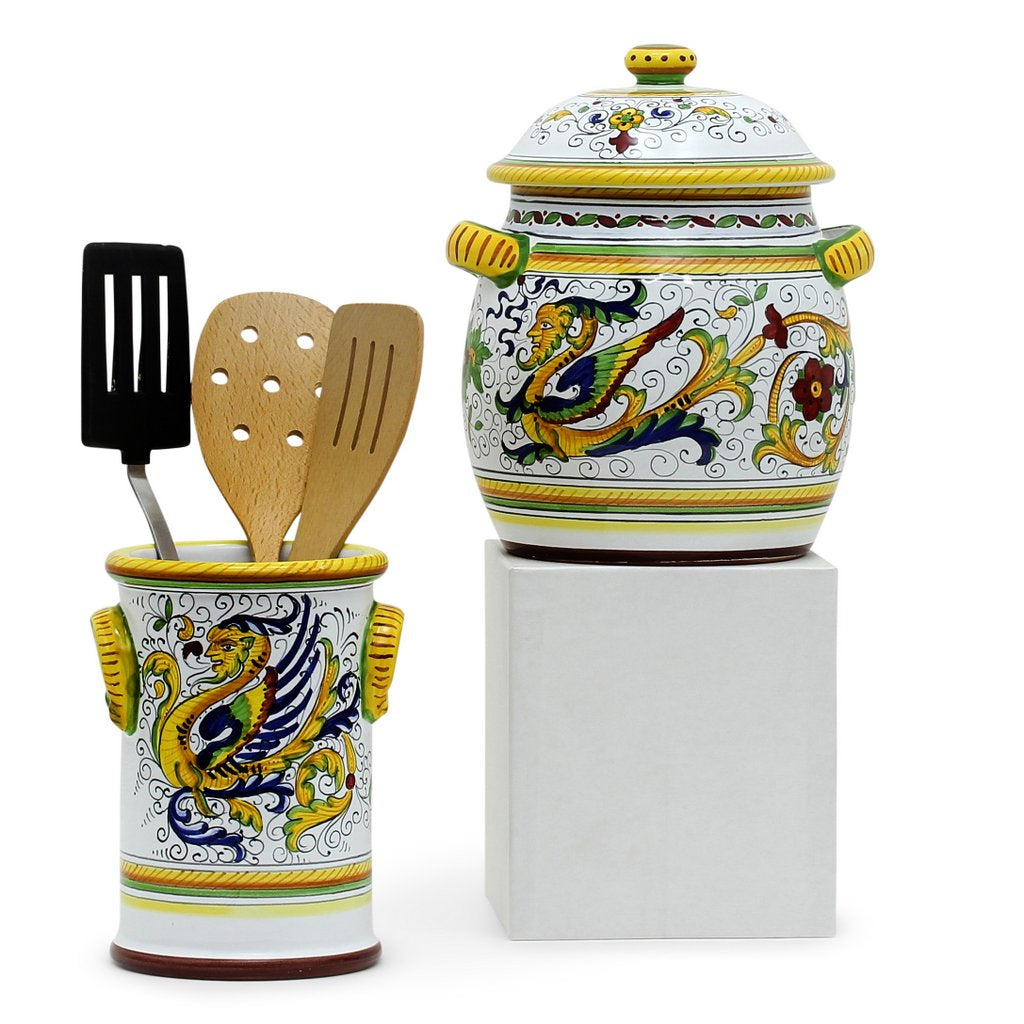 RAFFAELLESCO: Bundle with Utensil Holder + Biscotti Jar - tops-selection.shop