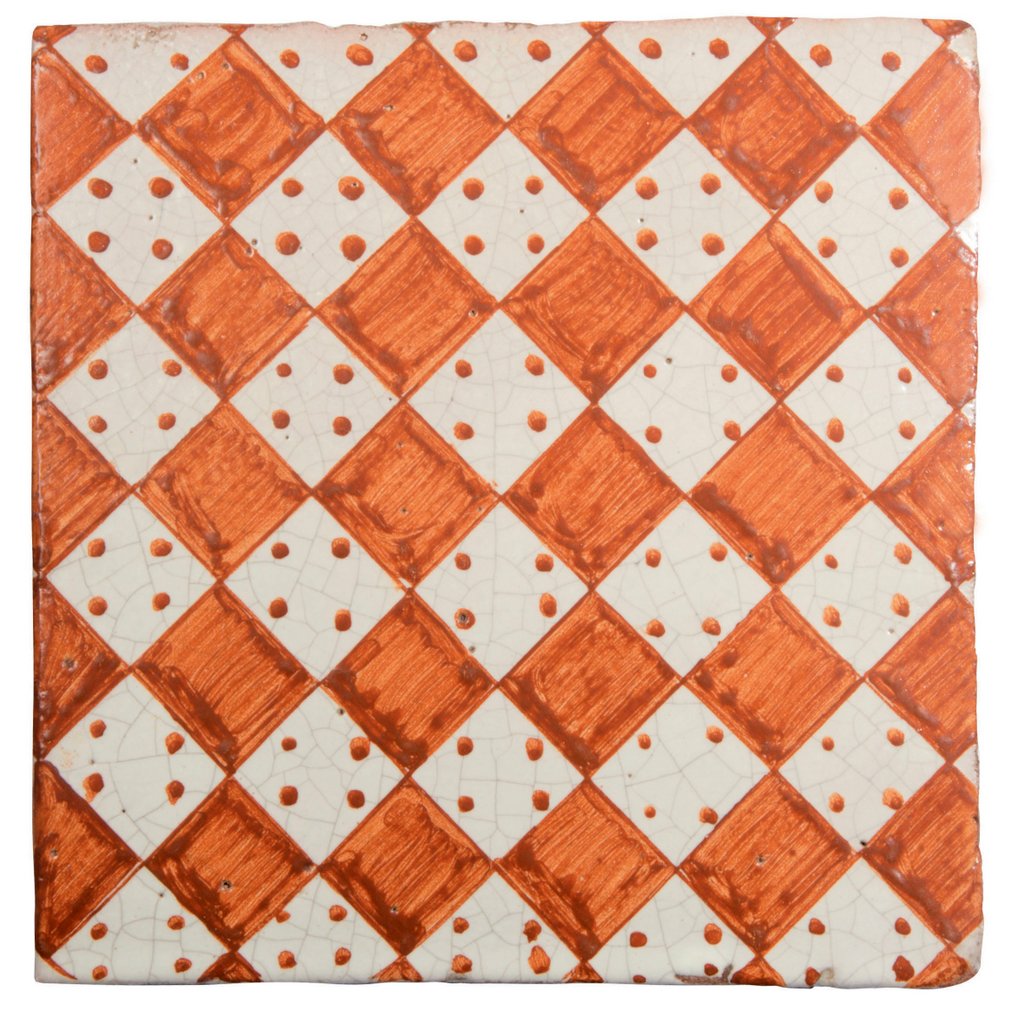 ANTICA DERUTA: Hand Painted Ceramic Authentic Deruta Tile - tops-selection.shop