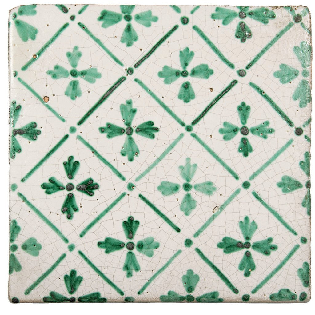 ANTICA DERUTA: Hand Painted Ceramic Authentic Deruta Tile - tops-selection.shop