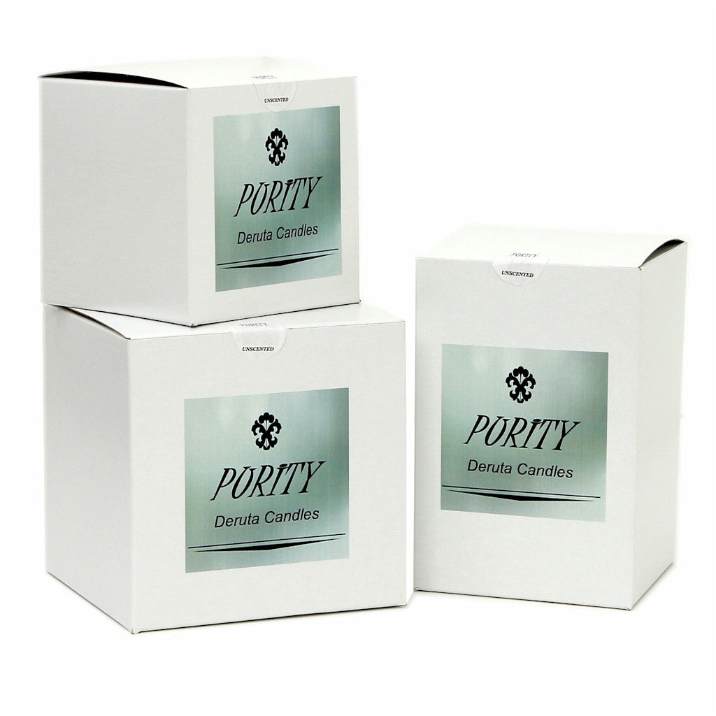 PURITY SPA CANDLE: Flared Candle pure White - tops-selection.shop