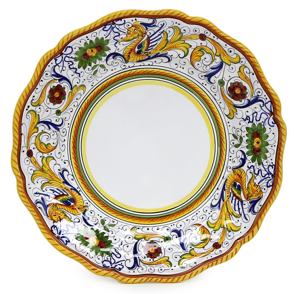RAFFAELLESCO DELUXE: 4 Pieces Place Setting (White Center) - tops-selection.shop