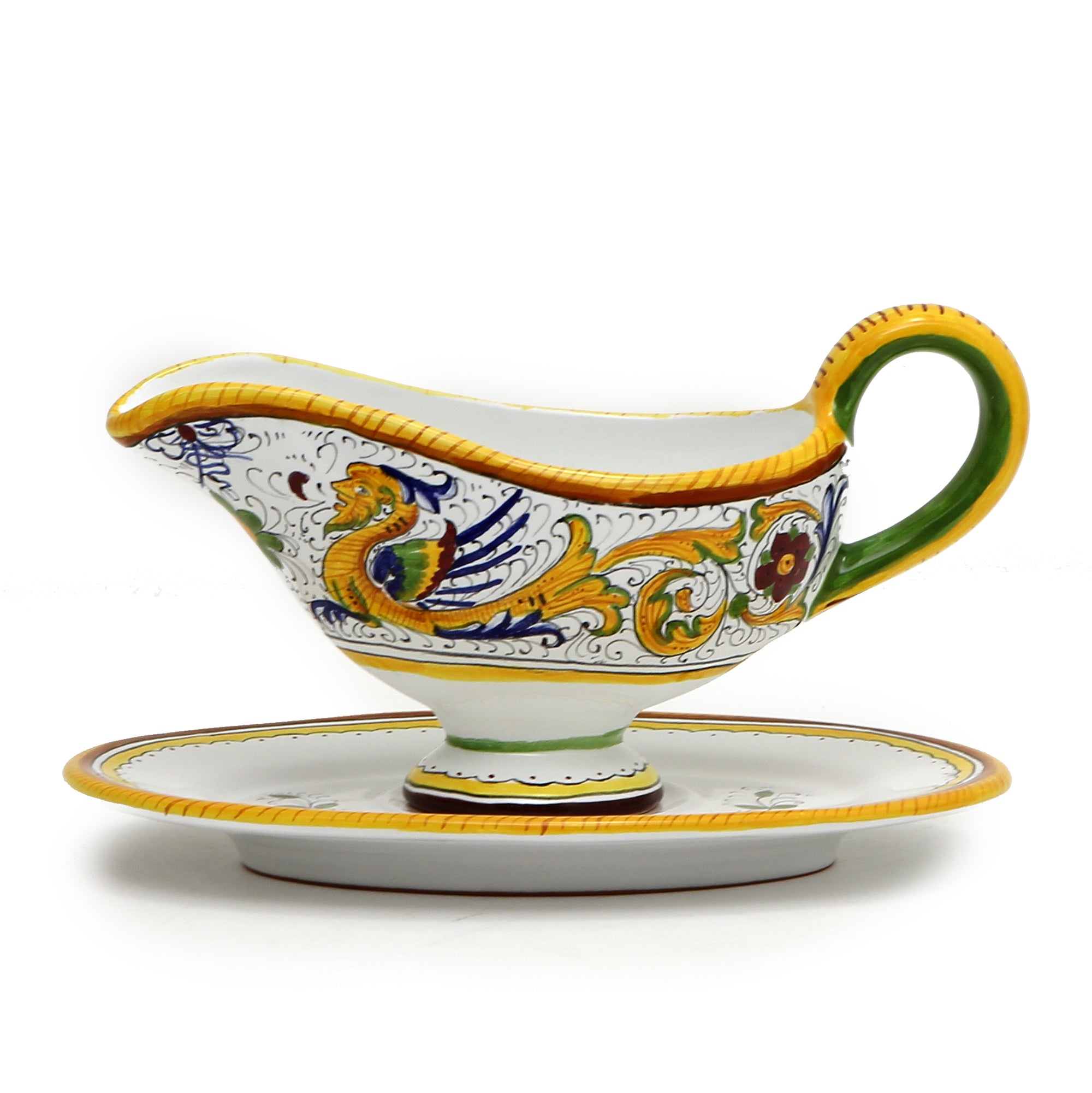 RAFFAELLESCO DELUXE: Gravy Sauce Boat with Tray - tops-selection.shop
