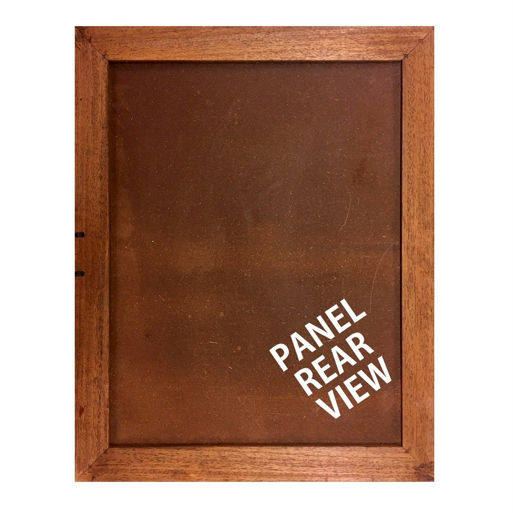 ANTICA DERUTA: Hand Painted Framed Ceramic Tiles Panel - Black Grape - tops-selection.shop