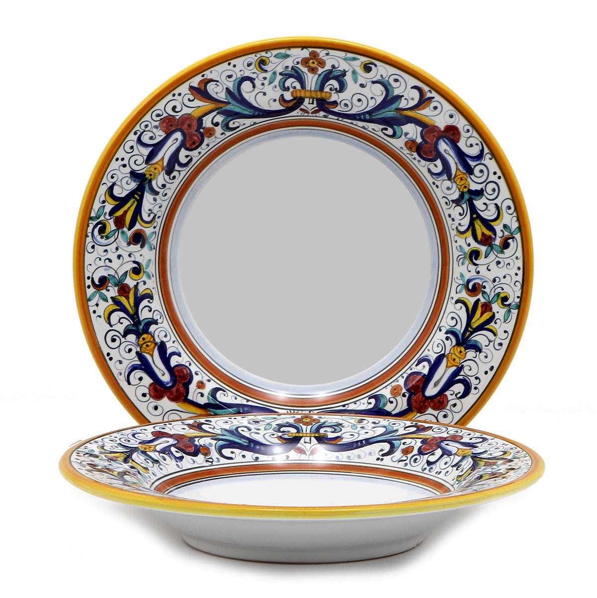 RICCO DERUTA DELUXE: 4 Pieces Place Setting - White center - tops-selection.shop