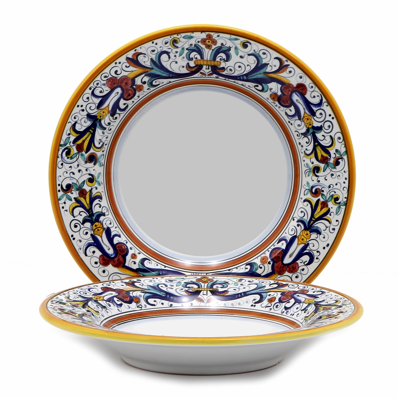 RICCO DERUTA DELUXE: 4 Pieces Place Setting - White center - tops-selection.shop