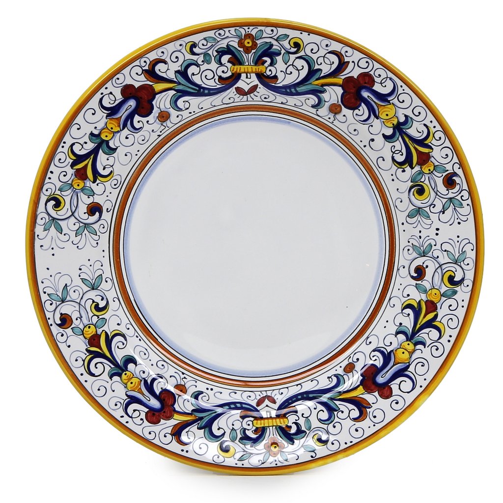 RICCO DERUTA: Dinner Plate - White Center - tops-selection.shop