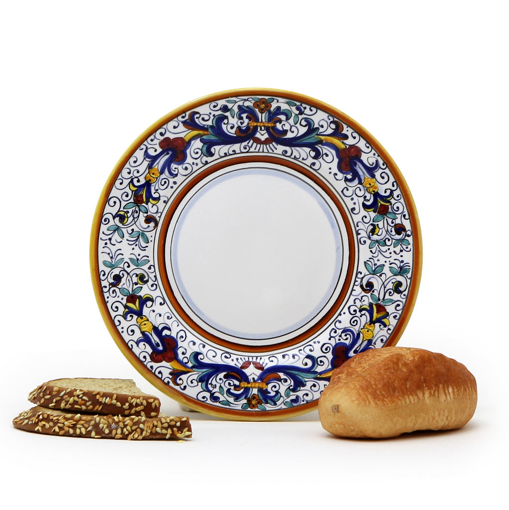 RICCO DERUTA DELUXE: Bread and Butter Plate White Center - tops-selection.shop