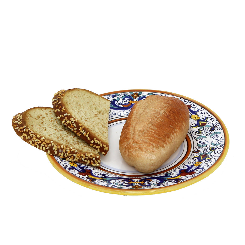 RICCO DERUTA DELUXE: Bread and Butter Plate White Center - tops-selection.shop