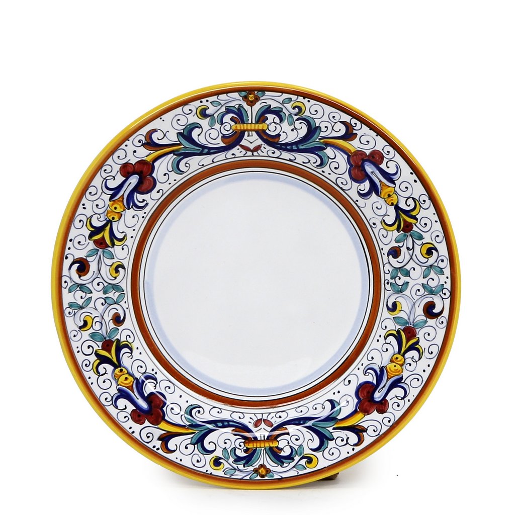 RICCO DERUTA: Salad Plate - White Center - tops-selection.shop
