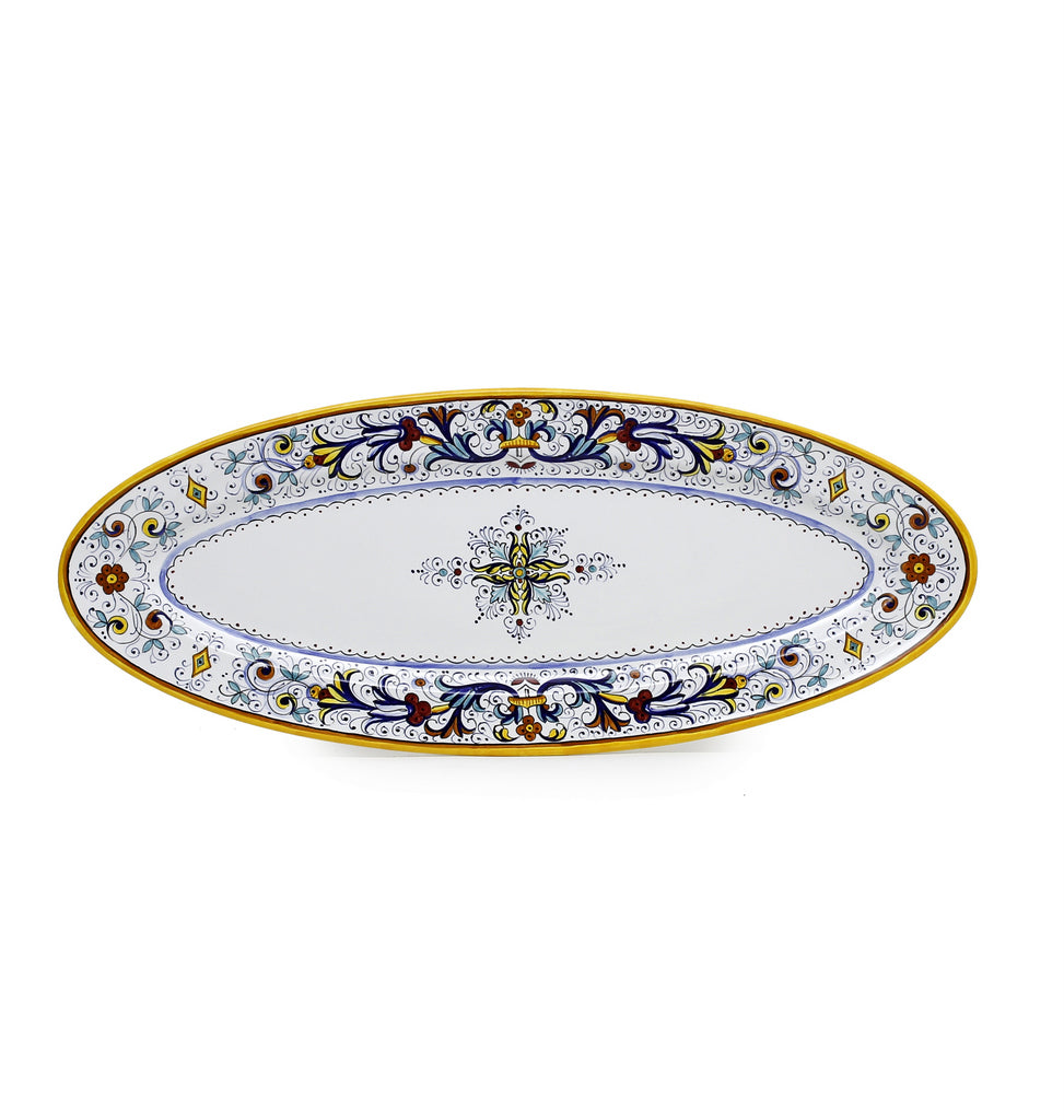 RICCO DERUTA DELUXE: Fish/Hors d'Oeuvres Oval Narrow Platter - tops-selection.shop