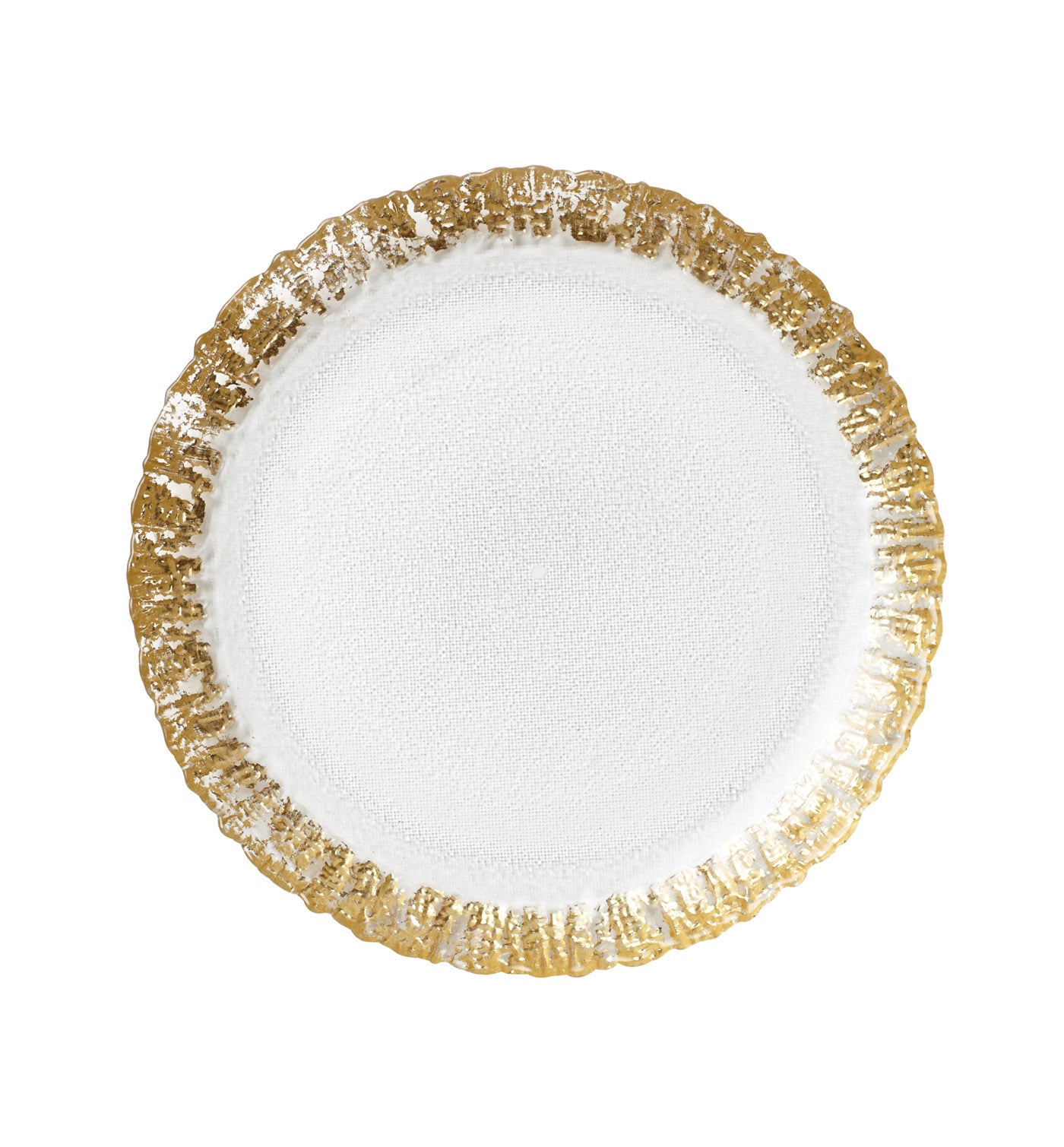 VIETRI: Rufolo Glass Gold Salad Plate - tops-selection.shop