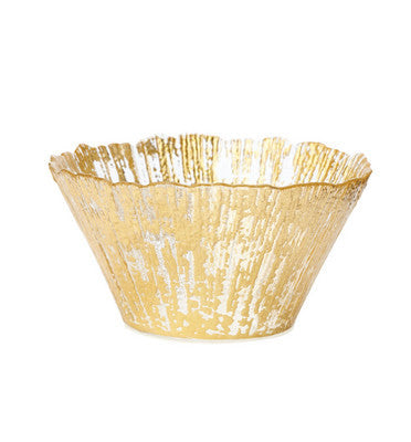 VIETRI: Rufolo Glass Gold Small Deep Bowl - tops-selection.shop