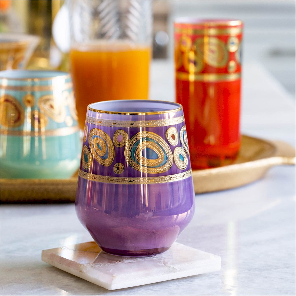 VIETRI: Regalia Cream Stemless Wine Glass - tops-selection.shop