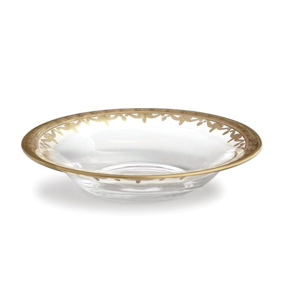 ARTE ITALICA: Vetro Gold Pasta/Soup Bowl - tops-selection.shop