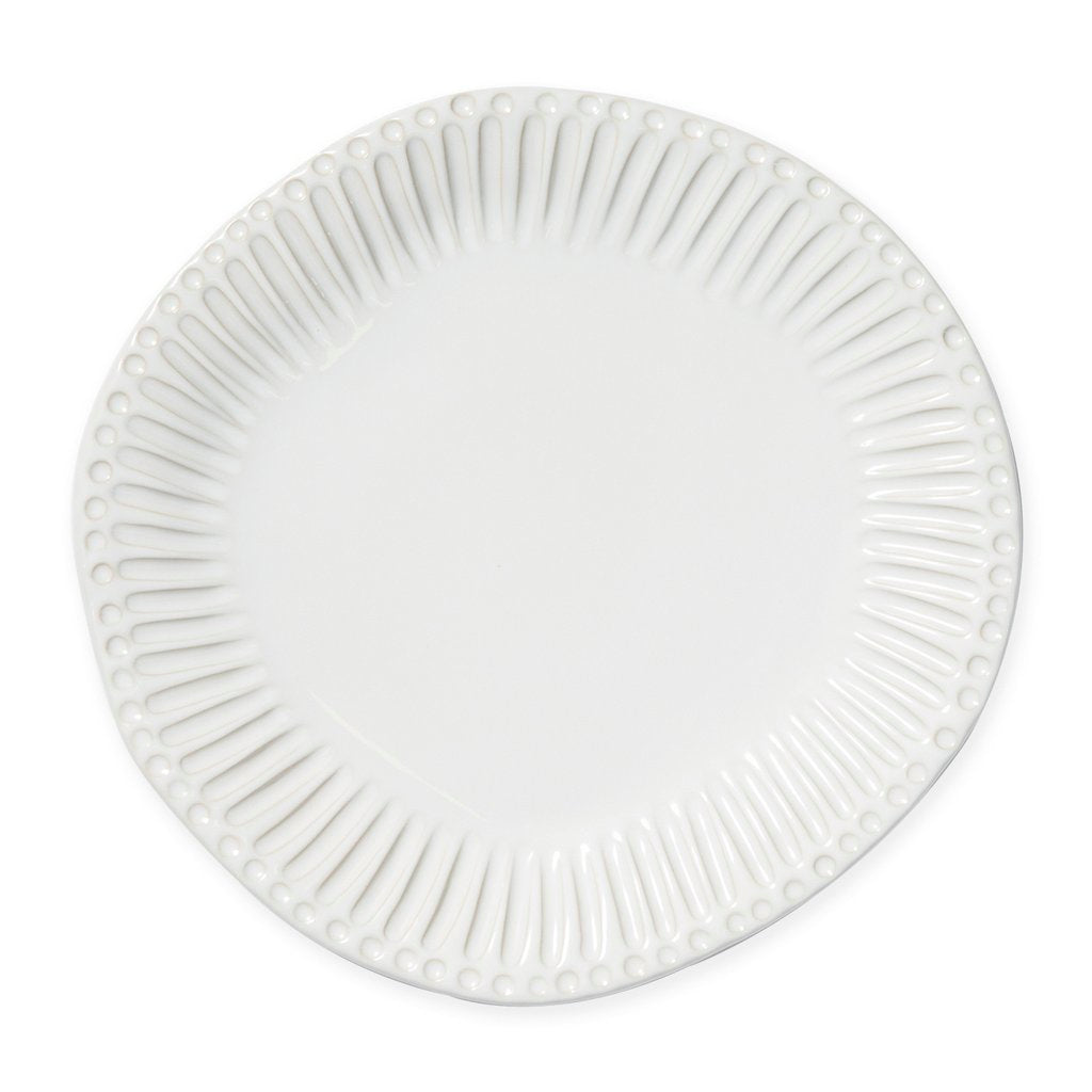 VIETRI: Incanto Stone White Stripe Dinner Plate - tops-selection.shop