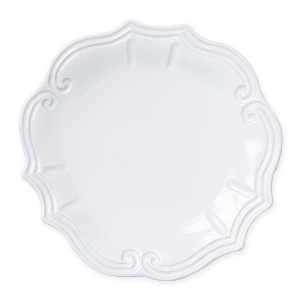 VIETRI: Incanto Stone White Baroque Dinner Plate - tops-selection.shop