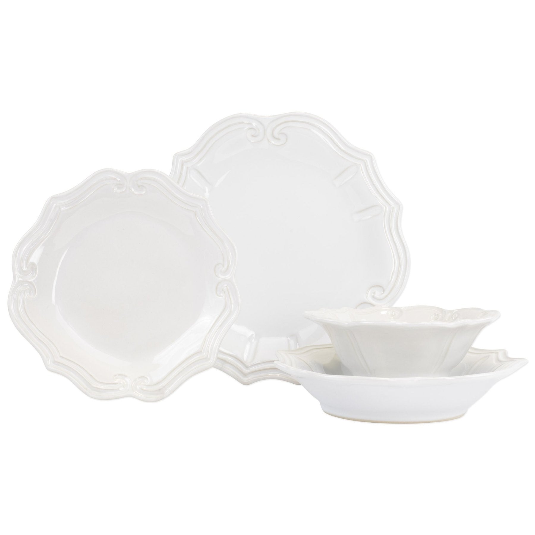 VIETRI: Incanto Stone Baroque Four-Piece Place Setting - tops-selection.shop