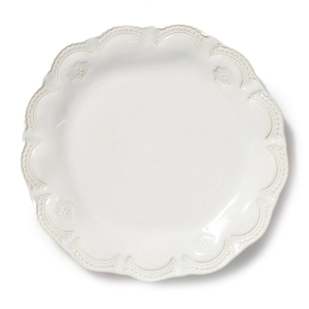 VIETRI: Incanto Stone White Lace Dinner Plate - tops-selection.shop