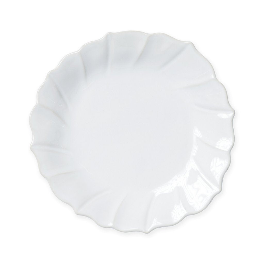 VIETRI: Incanto Stone White Ruffle Salad Plate - tops-selection.shop